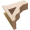 Ekena Millwork 8-in W x 20-in D x 20-in H Funston Block Rough Cedar Woodgrain TimberThane Outlooker, Primed Tan OUTUR080X20X20FST44RCPR - alternate 4